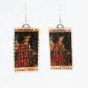 Angel Gabriel, U.S.A., 1968 Vintage Postage Stamp Earrings