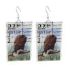 Bald Eagle, U.S.A., 1987 Postage Stamp Earrings