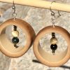 Golden Tiger, Bamboo Beaded Hammock Earrings