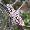 Stars & Stripes, Czech Double Wrap Bracelet