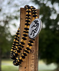 Alternative view of Black & Gold, Double Wrap Bracelet
