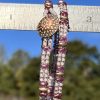 Rose Champagne, Czech Double Wrap Bracelet