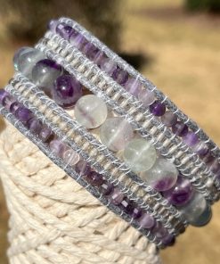 Violet Fields, Gemstone Cuff Bracelet