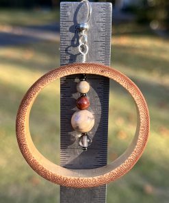 Alternative view of Jasper Beaded Bamboo Hammock Earrings
