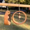 Jasper Beaded Bamboo Hammock Earrings