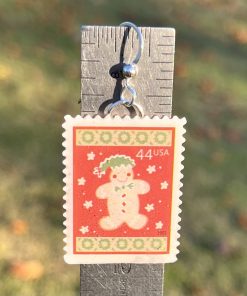 Alternative view of Gingerbread, U.S.A., 2009 Postage Stamp Earrings
