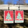 Greetings, U.S.A., 1990 Postage Stamp Earrings
