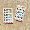 LOVE, LOVE, LOVE, U.S.A., 1984 Postage Stamp Earrings